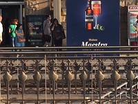 Jacobschelpen op station