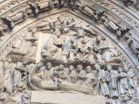 Timpaan boven deur kathedraal Leon
