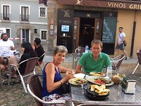 Op ons pleintje Plaza de Santa Maria dei Camino