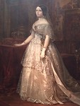 Portret van Isabel de tweede, Ferdrico de Madrazo y Kuntz, 1844