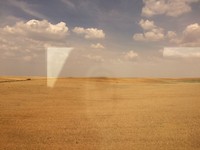 Eindeloze korenvelden op weg naar Bilbap
