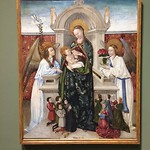 Berthomeu Baro, Maagd met Kind, Engelen en opdrachtgever, c. 1470.