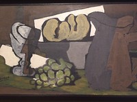 George Braque, vaas, appels, druiven en glas, 1924