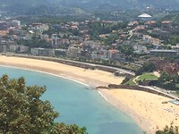 Playa de la Concha vanaf de Monte Igueldo