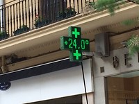 Nog altijd 24 graden om 20.00 uur