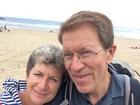 Selfie voor het surfstrand