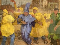 Evaristo Valle “Gemaskerde vissers in Cimadevilla” (1918)