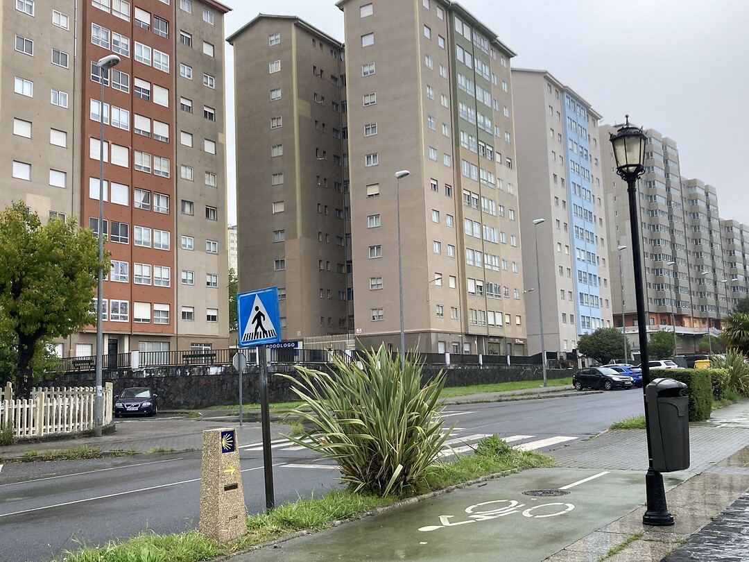Vreselijke hoogbouw langs een fraaie boulevard
