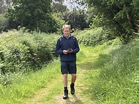 Lopen door het groen