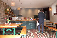 Interieur van de herberg