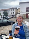 Verdient biertje na aankomst