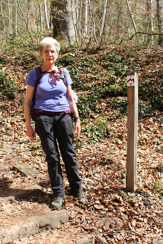 Langs de wegwijzer “M”(ullertrail)