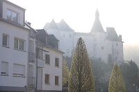 Het Château in de mist
