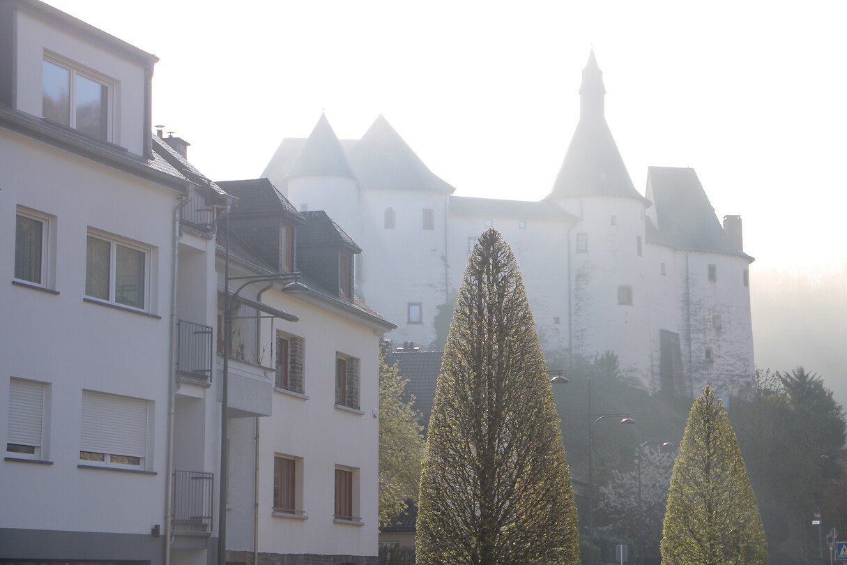 Het Château in de mist
