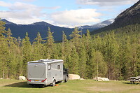 Ons uitzicht op de camping