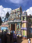 De zijvleugel van de tempel