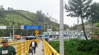 De grenspassage Ecuador in.