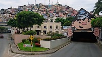 Las Penas - de gekleurde huizen in Guayaquil.