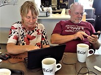 Wifi met koffie in Mc. Donalds in Nambucca Heads.