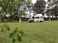 Onze camping in Merimbula het Caravan Motor Home Park.