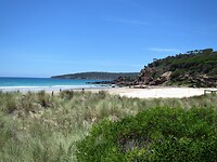 Door naar de Merimbula Main Beach.