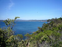 Viewpoint over Twofold Bay "Ben Boyd Tower" de plek voor de walvisjagers.