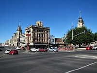 Plein in het midden van Ballarat.