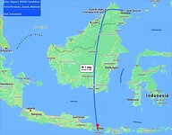 Vlucht Sandakan - Kota KInabalu - Denpasar (Bali)