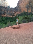 Onderaan Angels Landing