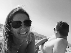 Op het strand