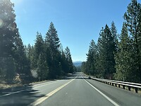 On the road to Yosemite