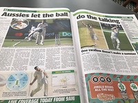 Aussies let the ball do the talking