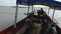 Start voor de overtocht naar Bagan