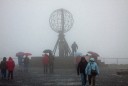 Noordkaap in de mist en regen!