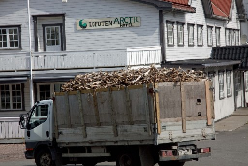 Wagen vol stokvis.