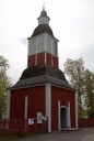 Kerk in Jukkasjärvi.