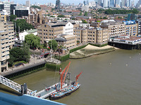 Vanaf de toren van de Towerbridge