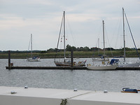 De steiger van North Fambridge