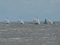Regatta voor de kust