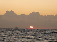 Zonsopkomst bij ankergebied IJmuiden