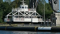 Vliegende veerpont bij Rendsburg