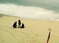 Metaaldetector strand kindjes