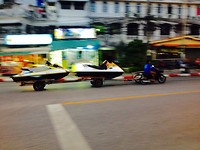 Jetski's over land