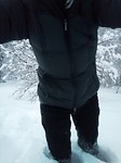 Tot over mijn knieën in de sneeuw