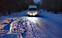 Daar zat het busje in vast