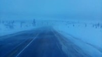 In sneeuw en wind