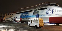 De ferry van Zweden naar Denemarken