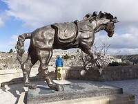 Paard kunstwerk Dali