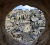 Sassi di Matera door een ring