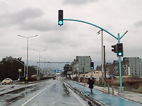 Opvallend verkeerslicht groen